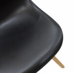 Chair Julita PP black-natural leg 46x50x82cm - Слика 5