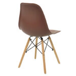 Chair Julita PP brown-natural leg 46x50x82cm - Слика 2