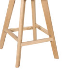 Bar stool Gaston black pp-pu and natural wood leg 49x56x112cm - Слика 5