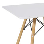 Natali children's table MDF white and natural beech wood 60x60x51cm - Image 2