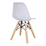 Julita chair for children PP white pp and natural beech wood 35x31x57.5cm - Image 2