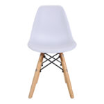 Julita chair for children PP white pp and natural beech wood 35x31x57.5cm - Image 3