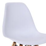 Julita chair for children PP white pp and natural beech wood 35x31x57.5cm - Image 4