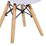 Julita chair for children PP white pp and natural beech wood 35x31x57.5cm - Image 5