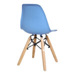 Julita chair for children PP blue pp and natural beech wood 35x31x57.5cm - Слика 2