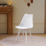 Chair Gaston I PP-PU in white color 48.5x53.5x81.5cm - Image 2