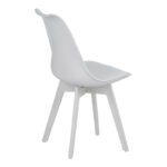 Chair Gaston I PP-PU in white color 48.5x53.5x81.5cm - Image 3