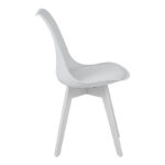 Chair Gaston I PP-PU in white color 48.5x53.5x81.5cm - Image 4