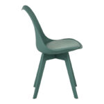 Chair Gaston I PP-PU in green color 48.5x53.5x81.5cm - Image 4