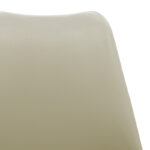 Chair Gaston pp-pu in cappuccino color with natural colored wooden leg 48.5x53.5x83cm - Слика 5