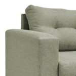 Reversible corner sofa Maneli fabric grey-beige 196x138/77x82cm - Слика 6