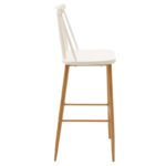 Bar stool Aurora white pp-natural leg 42x49x109cm - Слика 3