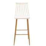 Bar stool Aurora white pp-natural leg 42x49x109cm - Слика 4