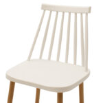 Bar stool Aurora white pp-natural leg 42x49x109cm - Слика 5