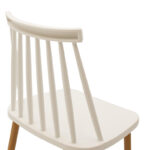 Bar stool Aurora white pp-natural leg 42x49x109cm - Слика 6