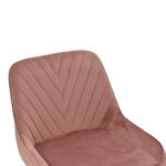 Bar stool Deppy rotten apple velvet- black metal 43x54x102cm - Слика 6