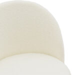 Chair Fersais white teddy fab ric-gold metal 48x57x81cm - Слика 6