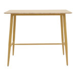 Bar table Senso sonoma surface-leg natural metal 120x60x103cm - Слика 2