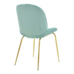 Chair Maley green elvet-gold metal 47x60x90cm - Image 2