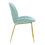 Chair Maley green elvet-gold metal 47x60x90cm - Image 3