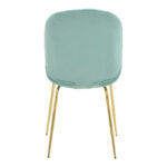 Chair Maley green elvet-gold metal 47x60x90cm - Image 5