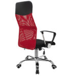 Manager office chair Joel I fabric mesh black-red 60x60x109-118cm - Слика 2