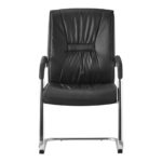 Guest stackable chair Nioze black pu-chrome leg 57x50x95cm - Слика 3