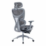 Office chair manager with footrest Thelonius mesh grey - Слика 4