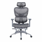 Office chair manager with footrest Thelonius mesh grey - Слика 6