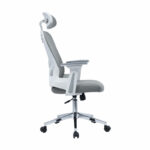 Office chair manager Ignatius mesh light grey - Слика 4