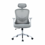 Office chair manager Ignatius mesh light grey - Слика 5