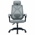 Office chair manager Seraphine mesh grey - Image 5