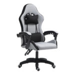 Gaming office chair Gline black-gray fabric black pp 60x59x118cm