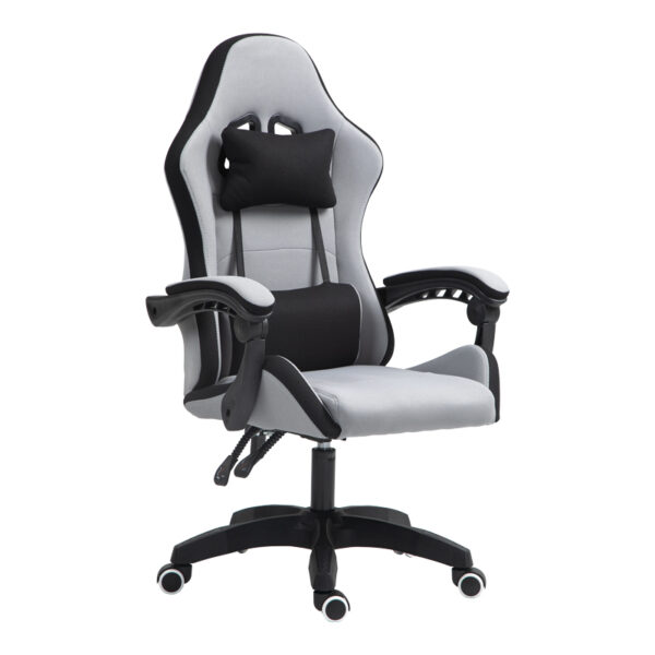 Gaming office chair Gline black-gray fabric black pp 60x59x118cm
