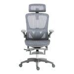 Work chair manager Zenyk mesh in black and white color 63x70x126cm - Слика 6
