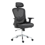 Work chair manager Mergi black mesh 62x63x120cm