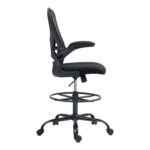 Work chair manager Derzio mesh black fabric 62x53x131cm - Слика 5