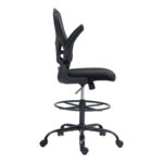 Work chair manager Derzio mesh black fabric 62x53x131cm - Слика 6