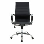 Manager office chair Valter black pu 55.5x58x108cm - Слика 4