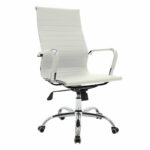 Manager office chair Valter white pu 55.5x58x108cm