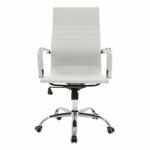 Manager office chair Valter white pu 55.5x58x108cm - Слика 4