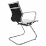 Visitor office chair Valter white pu 55.5x48x88cm - Image 2