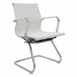 Visitor office chair Valter white pu 55.5x48x88cm