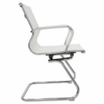 Visitor office chair Valter white pu 55.5x48x88cm - Image 3