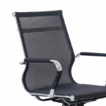 Office chair Noctis black mesh fabric 55.5x48x92cm - Image 2