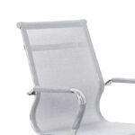 Office chair Noctis white mesh fabric 55.5x48x92cm - Image 2