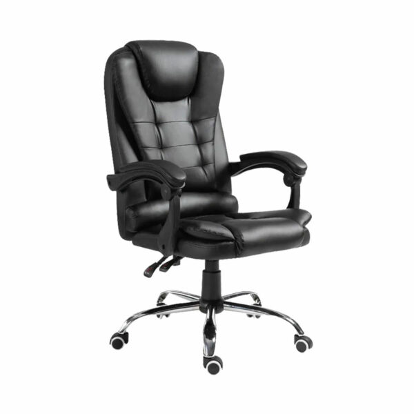 Менаџерска канцелариска столица Бенет црна PU 62x48x110 см