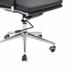 Manager office chair Tokyo with black pu 55.5x52x108cm - Слика 4