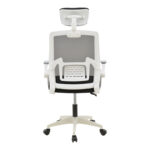 Manager office chair Serjo white-black pp-mesh fabric 75x65x128cm - Слика 5