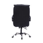 Director's office chair with footrest Dietina pu in black color 60x50x105-115cm - Image 5